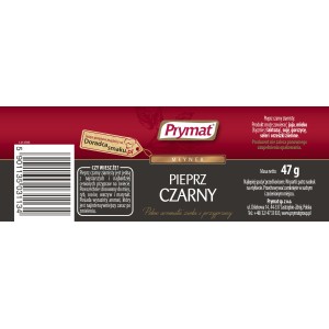 Prymat Pieprz czarny w młynku 47g
